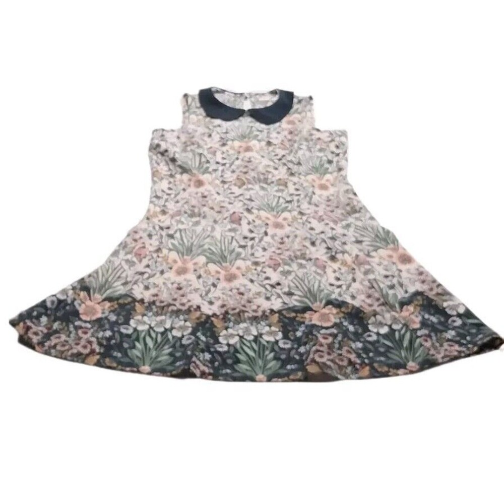 LC Lauren Conrad Size 8 Fit Flare Boho Garden Floral Dress Sleeveless Fairy GUC